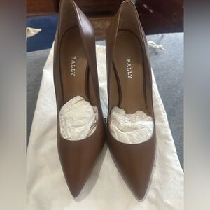 Brand new Bally Women's Brown Leather Heels